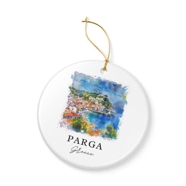 Parga Greece Ornament: Unique Parga Souvenir, Parga Greece Xmas Decor, and Authentic Parga Gift