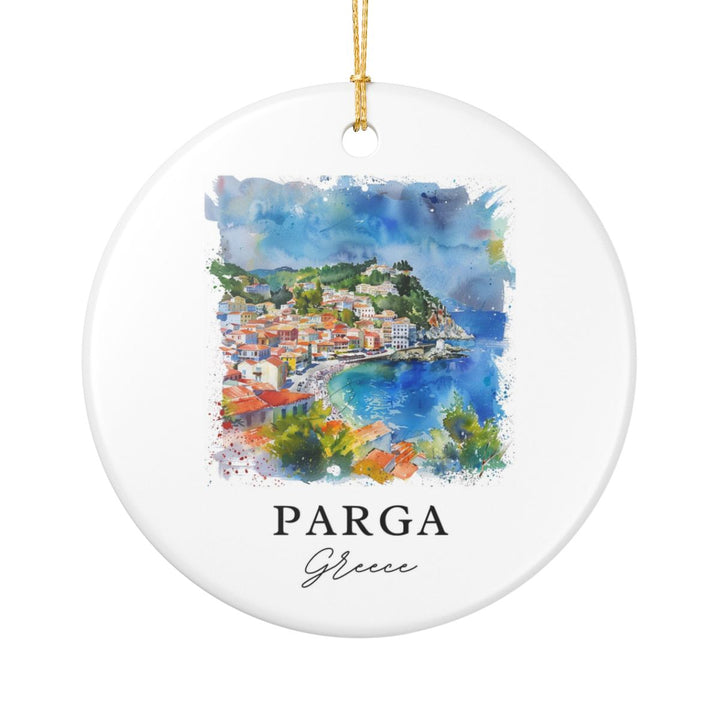 Parga Greece Ornament: Unique Parga Souvenir, Parga Greece Xmas Decor, and Authentic Parga Gift
