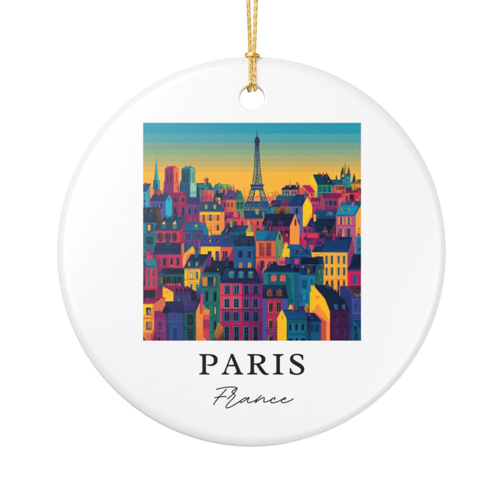 Paris France Ornament | Christmas Travel Souvenir Gift