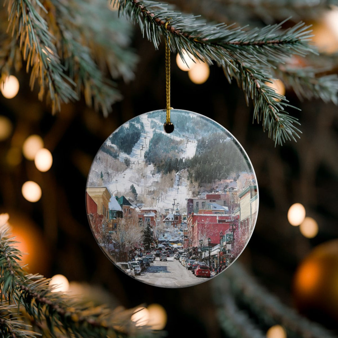 Park City Utah Ornament: Unique Park City Souvenir, Park City Utah Xmas Decor, and Authentic Park City Gift