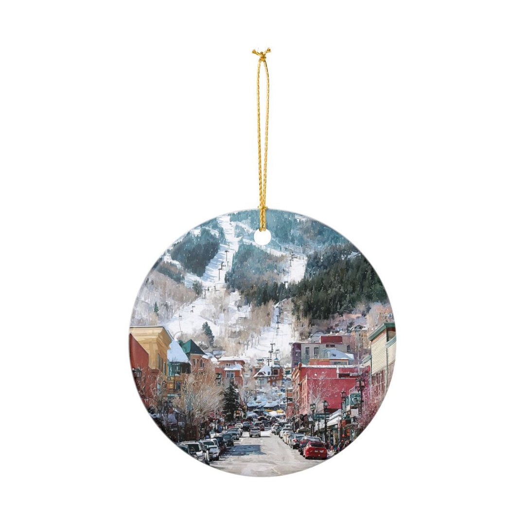 Park City Utah Ornament: Unique Park City Souvenir, Park City Utah Xmas Decor, and Authentic Park City Gift