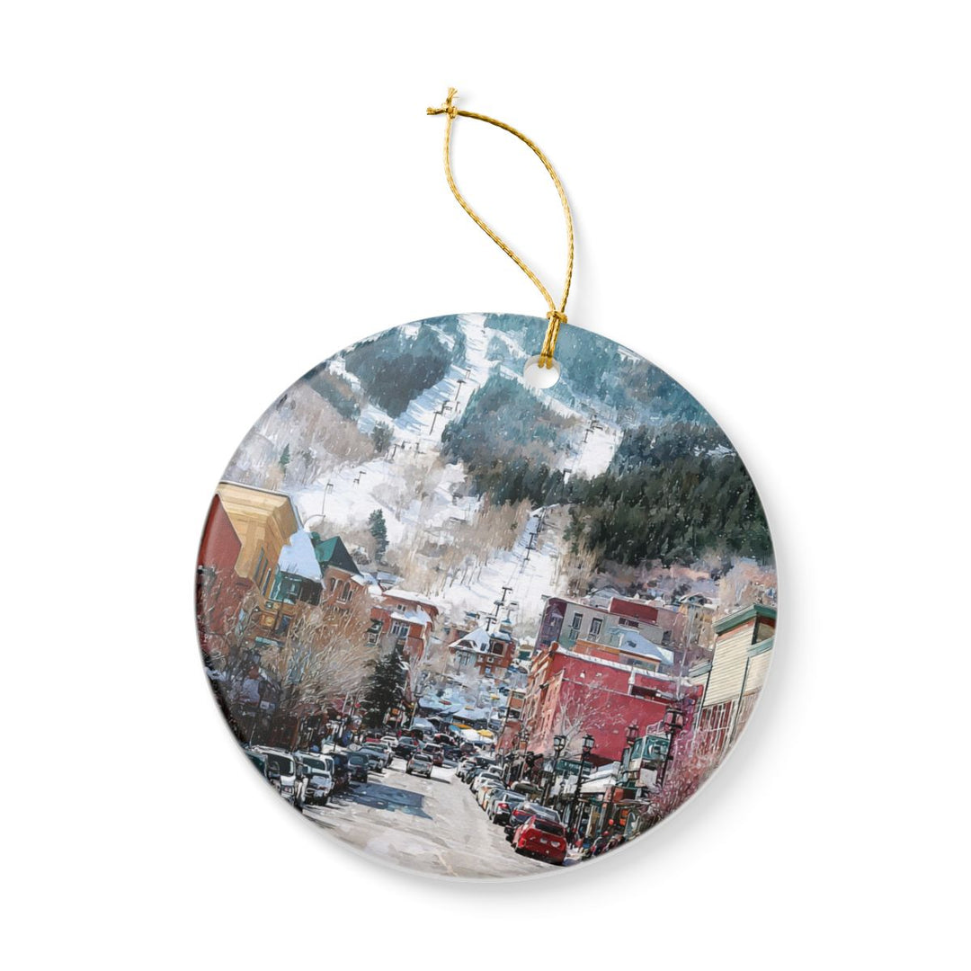 Park City Utah Ornament: Unique Park City Souvenir, Park City Utah Xmas Decor, and Authentic Park City Gift