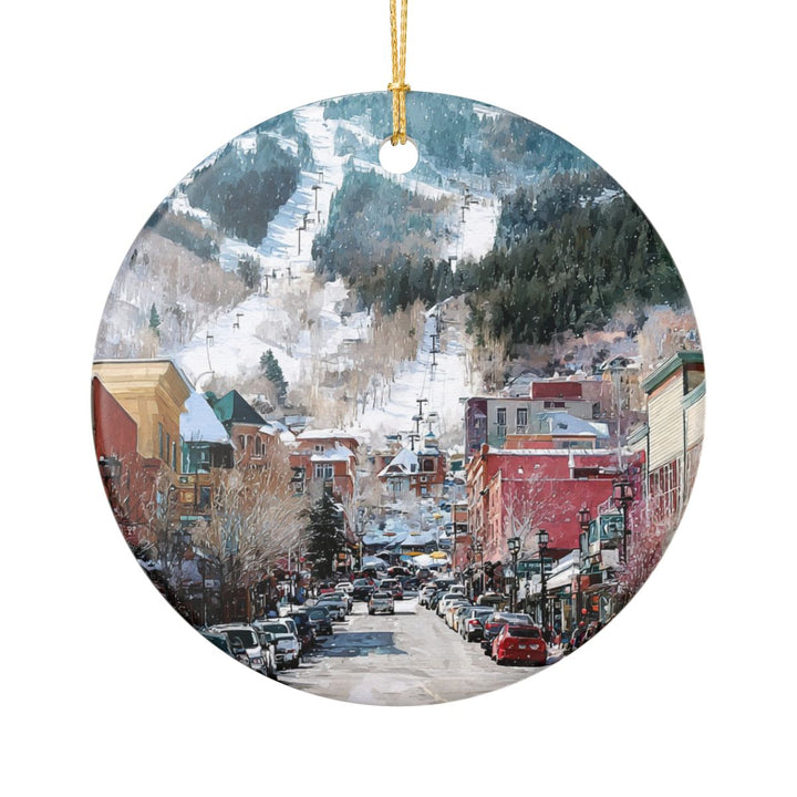 Park City Utah Ornament: Unique Park City Souvenir, Park City Utah Xmas Decor, and Authentic Park City Gift