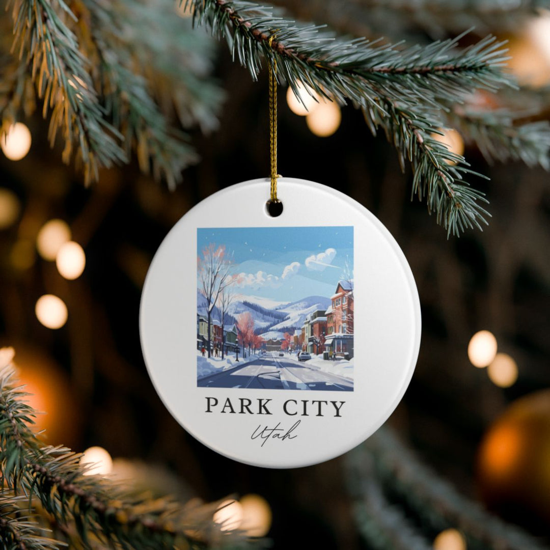 Park City Utah Ornament | Christmas Travel Souvenir Gift