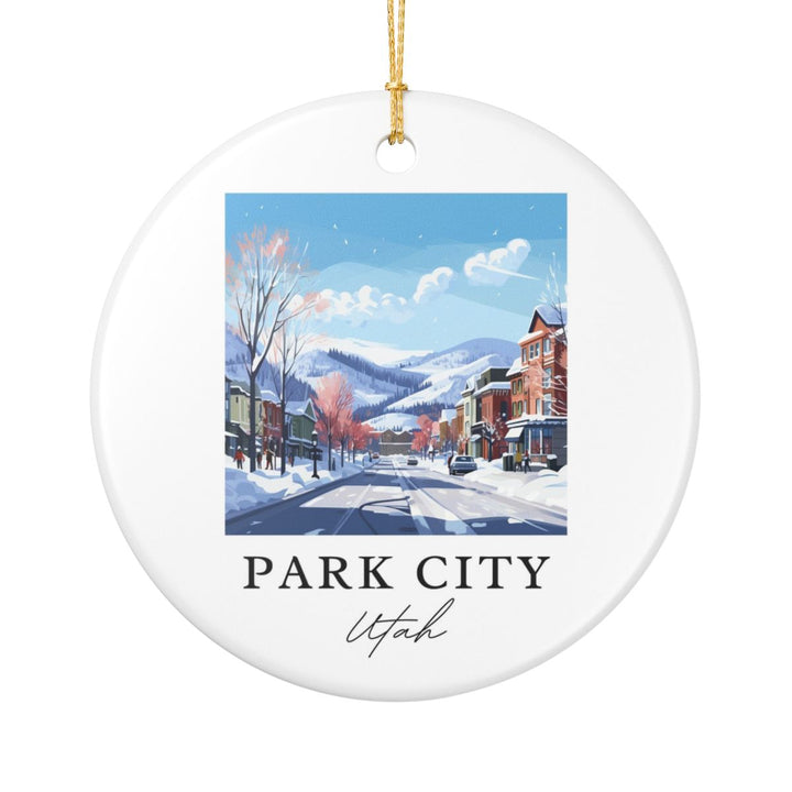 Park City Utah Ornament | Christmas Travel Souvenir Gift