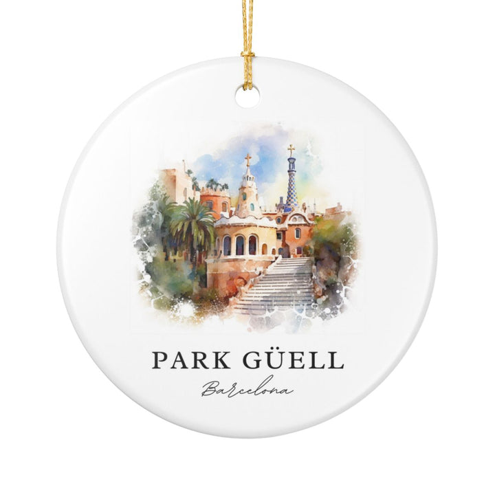 Park Guell Ornament: Unique Park Guell Souvenir, Park Guell Xmas Decor, and Authentic Park Guell Gift