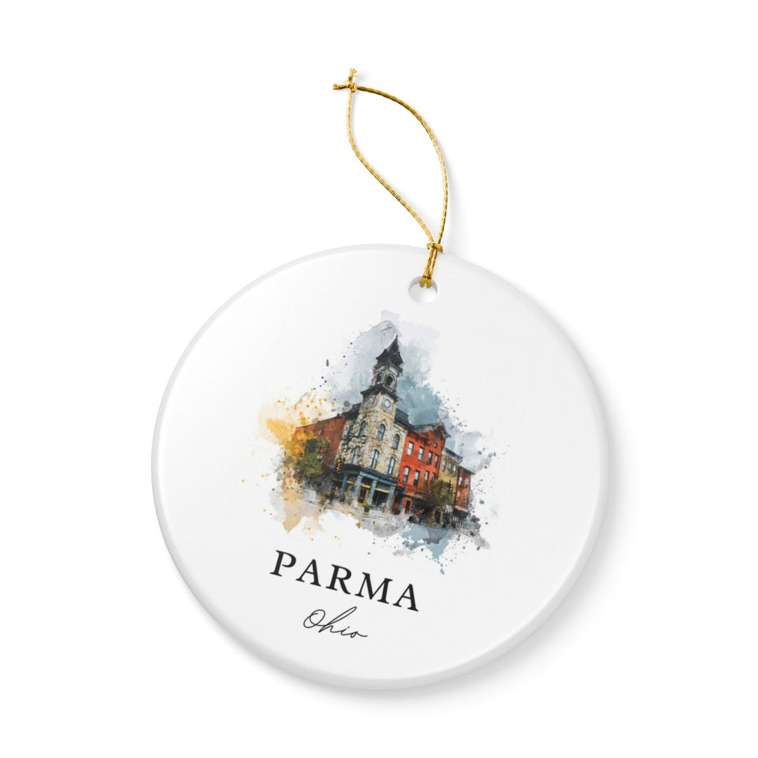 Parma Ohio Ornament: Unique Parma Souvenir, Parma Ohio Xmas Decor, and Authentic Parma Gift