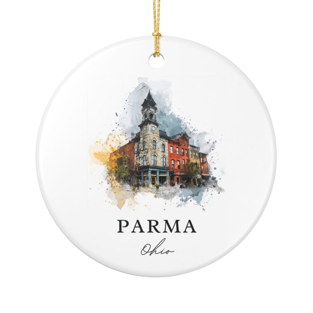 Parma Ohio Ornament: Unique Parma Souvenir, Parma Ohio Xmas Decor, and Authentic Parma Gift