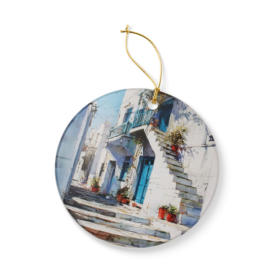 Paros Greece Ornament: Unique Paros Greece Souvenir, Paros Greece Xmas Decor, and Authentic Paros Greece Gift
