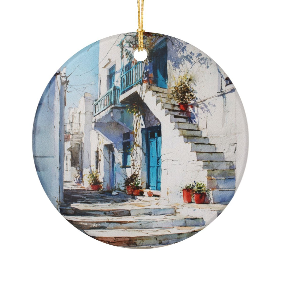 Paros Greece Ornament: Unique Paros Greece Souvenir, Paros Greece Xmas Decor, and Authentic Paros Greece Gift