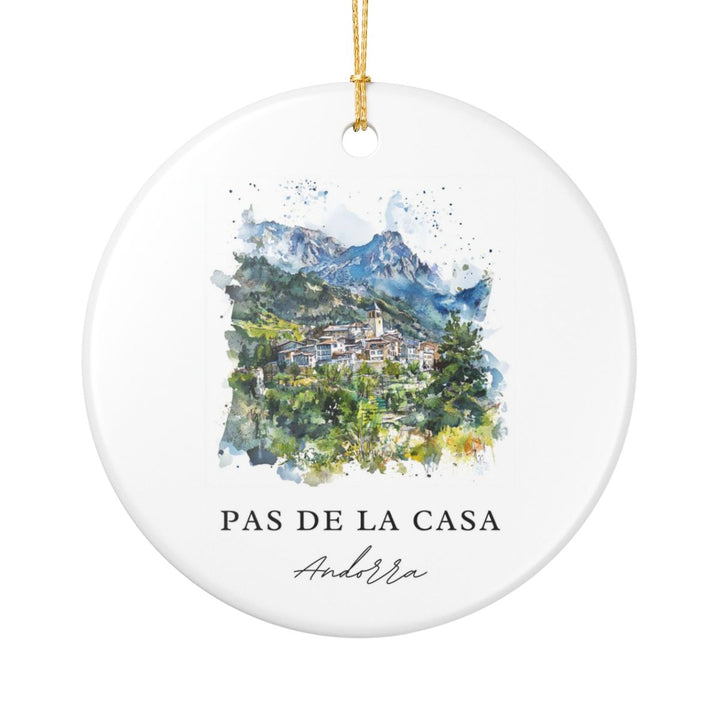 Pas de la Casa Andorra Ornament: Unique Pas de la Casa Souvenir, Pas de la Casa Andorra Xmas Decor, and Authentic Pas de la Casa Gift