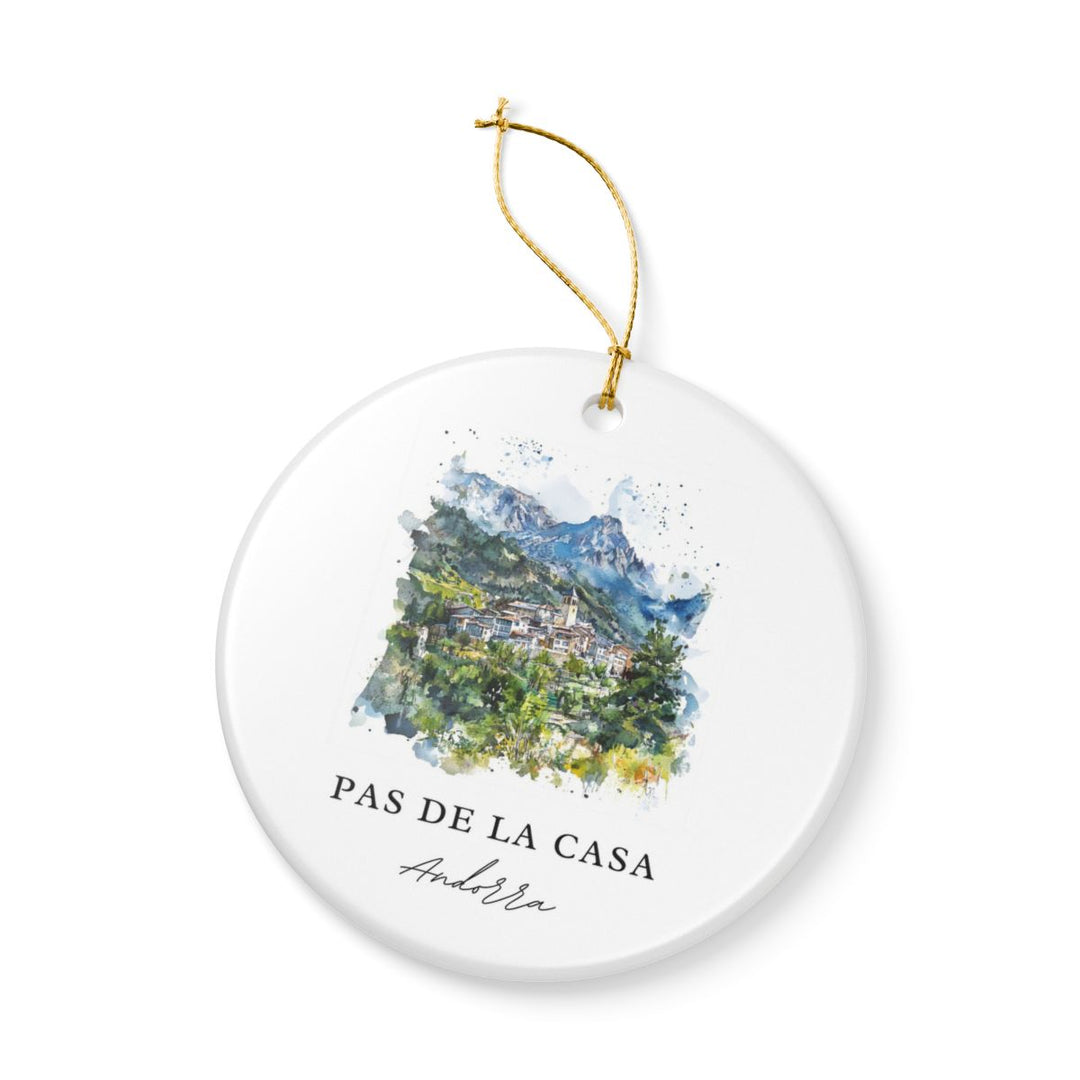 Pas de la Casa Andorra Ornament: Unique Pas de la Casa Souvenir, Pas de la Casa Andorra Xmas Decor, and Authentic Pas de la Casa Gift