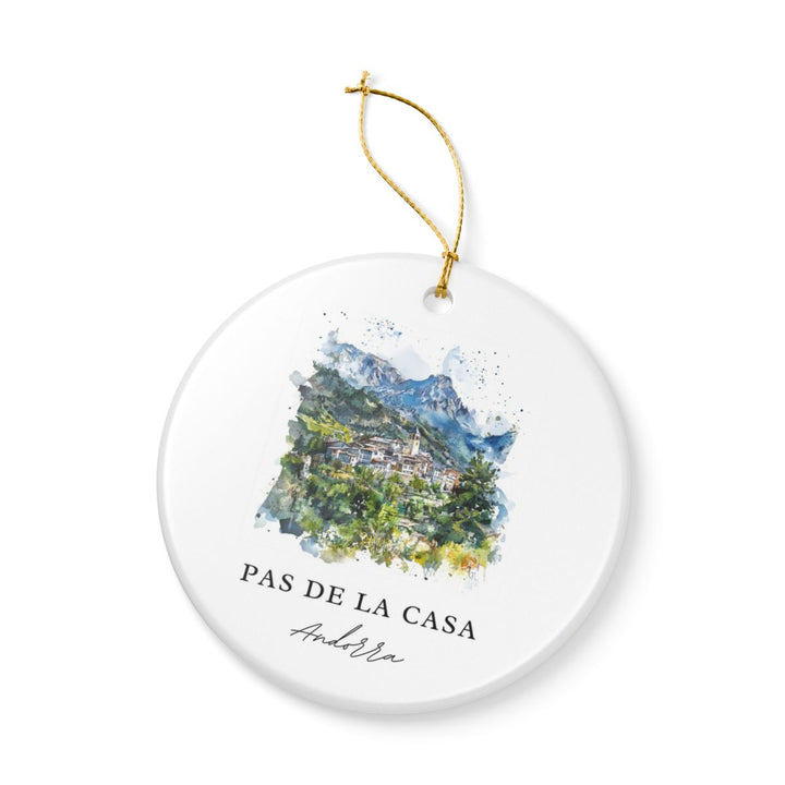 Pas de la Casa Andorra Ornament: Unique Pas de la Casa Souvenir, Pas de la Casa Andorra Xmas Decor, and Authentic Pas de la Casa Gift