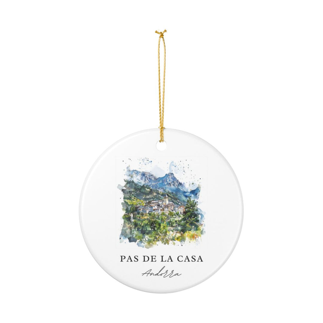 Pas de la Casa Andorra Ornament: Unique Pas de la Casa Souvenir, Pas de la Casa Andorra Xmas Decor, and Authentic Pas de la Casa Gift