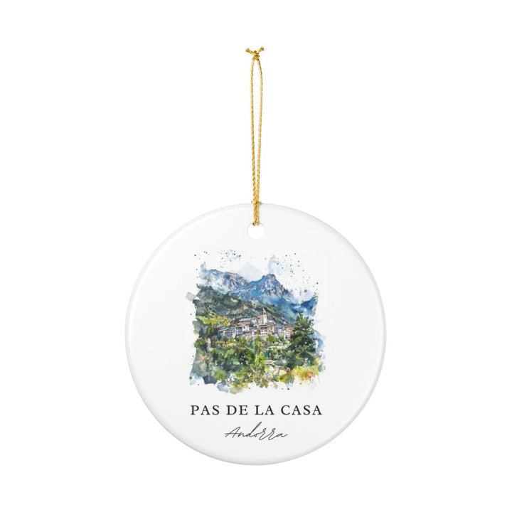 Pas de la Casa Andorra Ornament: Unique Pas de la Casa Souvenir, Pas de la Casa Andorra Xmas Decor, and Authentic Pas de la Casa Gift