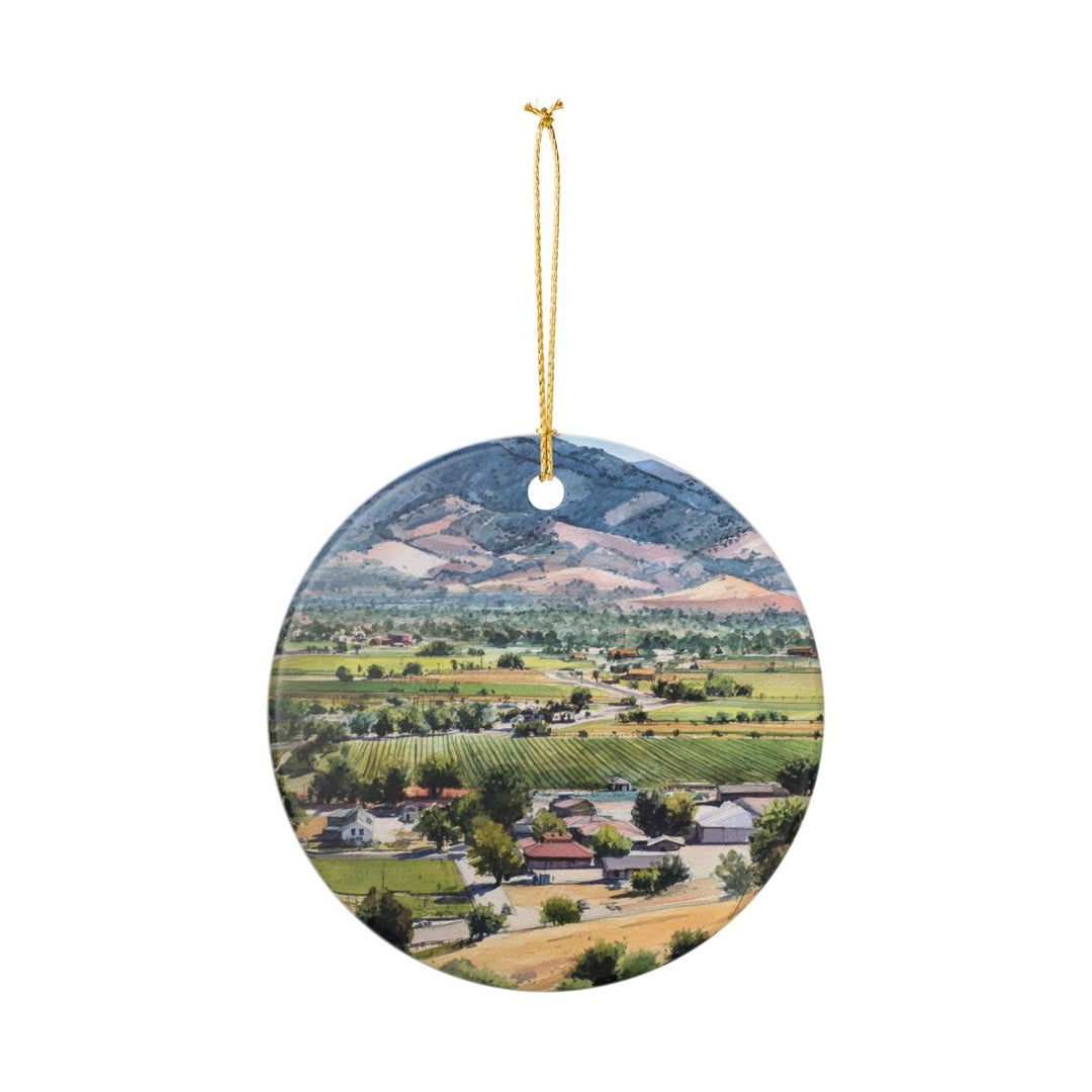 Paso Robles California USA Ornament: Unique Paso Robles Souvenir, Paso Robles California Xmas Decor, and Authentic Paso Robles Gift