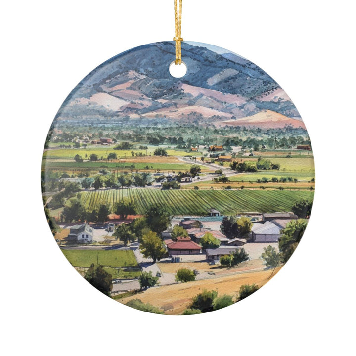 Paso Robles California USA Ornament: Unique Paso Robles Souvenir, Paso Robles California Xmas Decor, and Authentic Paso Robles Gift