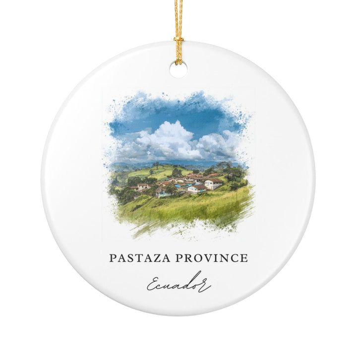 Pastaza Province Ecuador Ornament: Unique Pastaza Province Souvenir, Pastaza Province Ecuador Xmas Decor, and Authentic Pastaza Province Gift