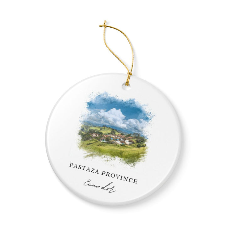 Pastaza Province Ecuador Ornament: Unique Pastaza Province Souvenir, Pastaza Province Ecuador Xmas Decor, and Authentic Pastaza Province Gift