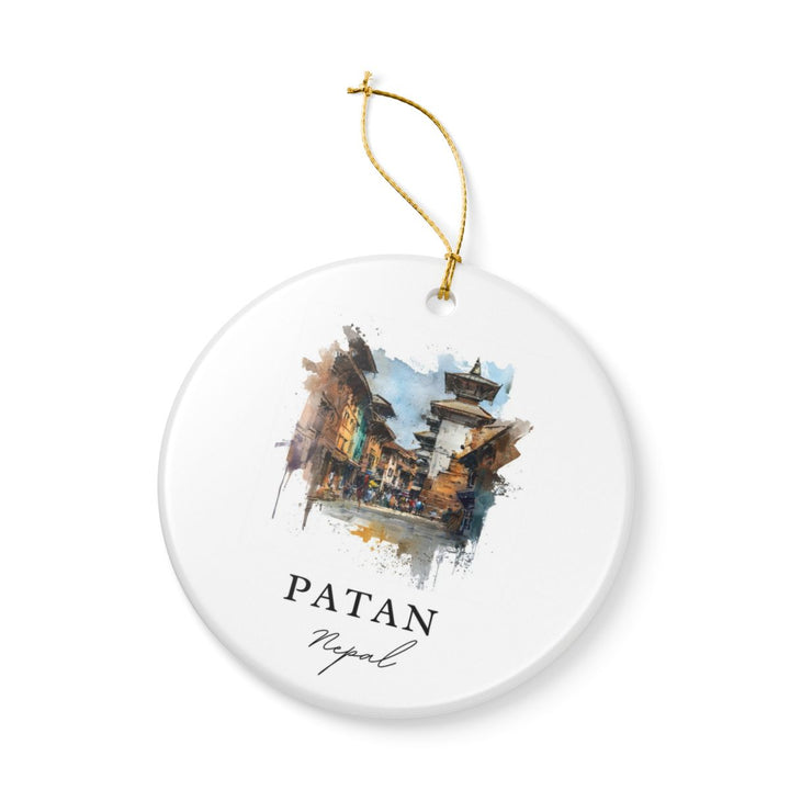 Patan Nepal Ornament: Unique Patan Souvenir, Patan Nepal Xmas Decor, and Authentic Patan Gift