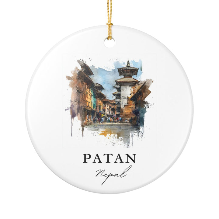Patan Nepal Ornament: Unique Patan Souvenir, Patan Nepal Xmas Decor, and Authentic Patan Gift