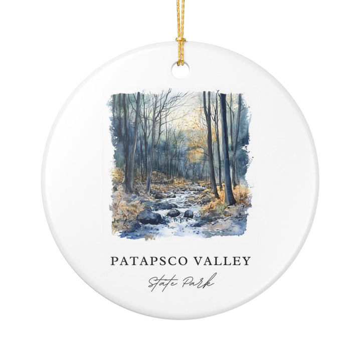 Patapsco Valley Maryland Ornament: Unique Patapsco Valley Souvenir, Patapsco Valley Maryland Xmas Decor, and Authentic Patapsco Valley Gift