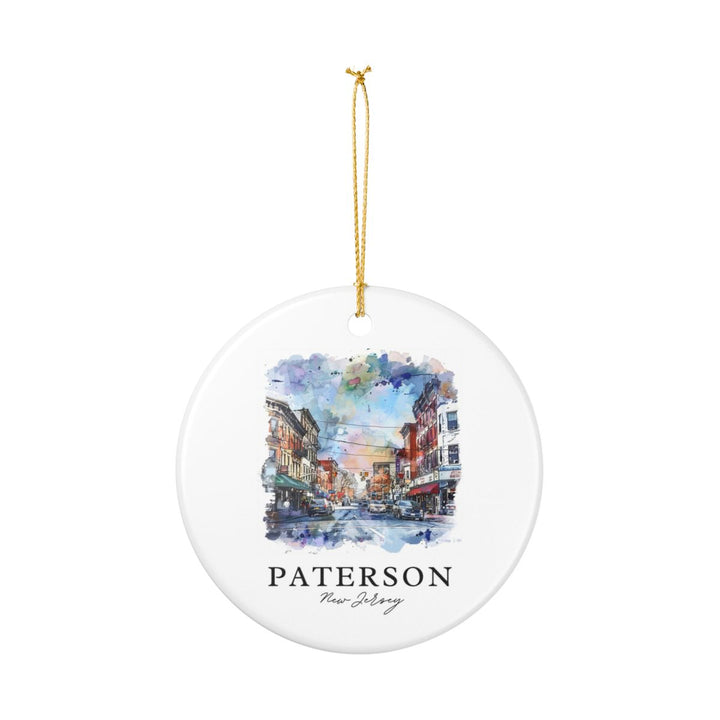 Paterson New Jersey USA Ornament: Unique Paterson Souvenir, Paterson New Jersey Xmas Decor, and Authentic Paterson Gift