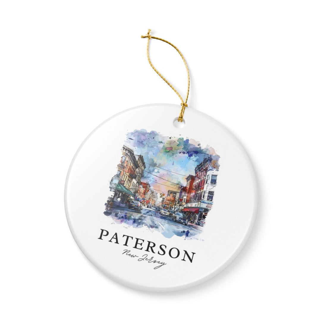 Paterson New Jersey USA Ornament: Unique Paterson Souvenir, Paterson New Jersey Xmas Decor, and Authentic Paterson Gift