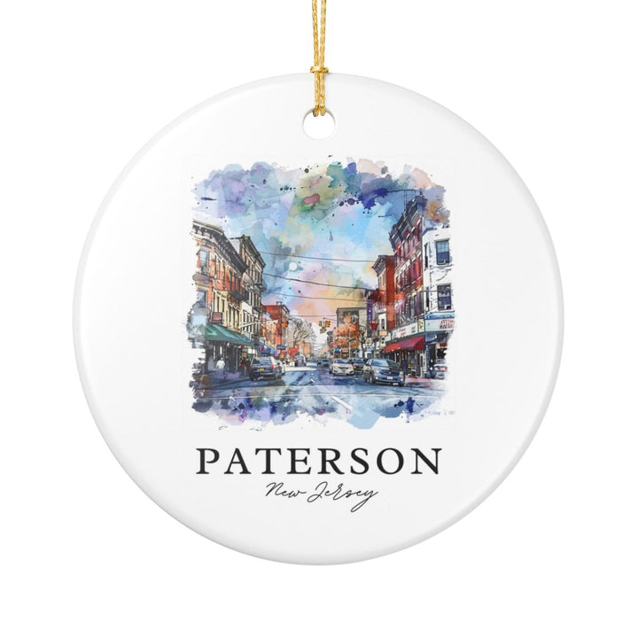 Paterson New Jersey USA Ornament: Unique Paterson Souvenir, Paterson New Jersey Xmas Decor, and Authentic Paterson Gift