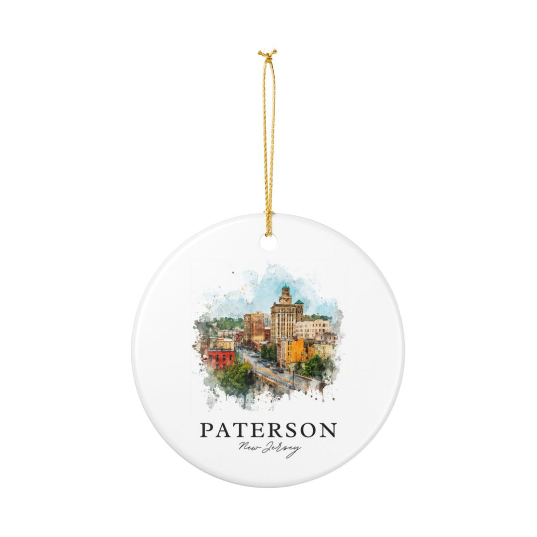 Paterson NJ Ornament: Unique Paterson Souvenir, Paterson New Jersey Xmas Decor, and Authentic Paterson Gift
