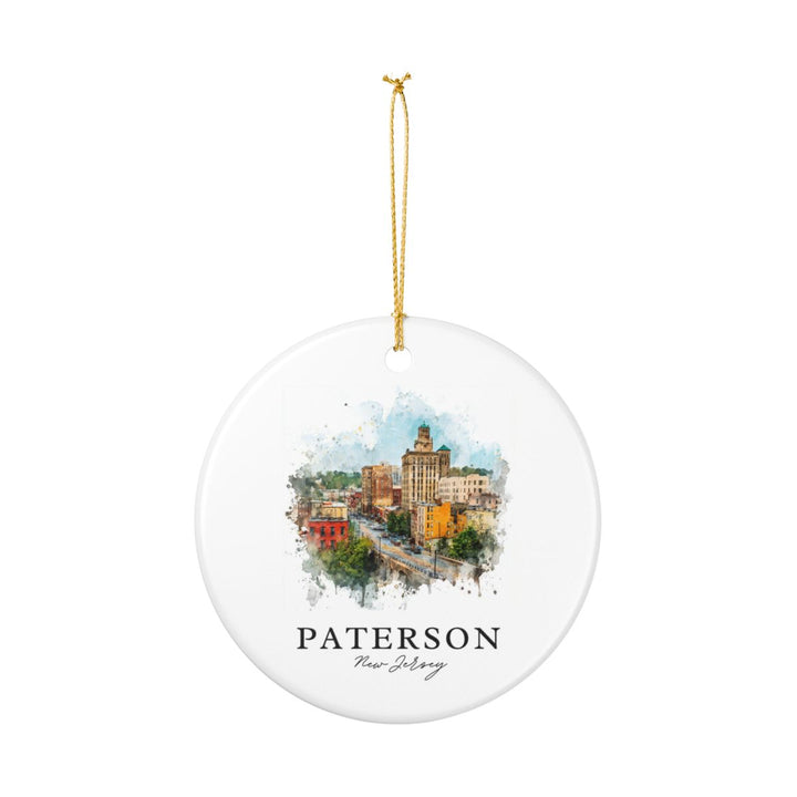 Paterson NJ Ornament: Unique Paterson Souvenir, Paterson New Jersey Xmas Decor, and Authentic Paterson Gift