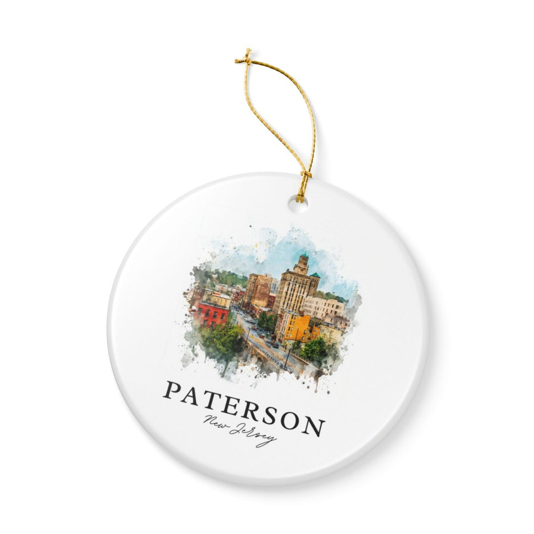 Paterson NJ Ornament: Unique Paterson Souvenir, Paterson New Jersey Xmas Decor, and Authentic Paterson Gift