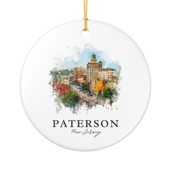 Paterson NJ Ornament: Unique Paterson Souvenir, Paterson New Jersey Xmas Decor, and Authentic Paterson Gift