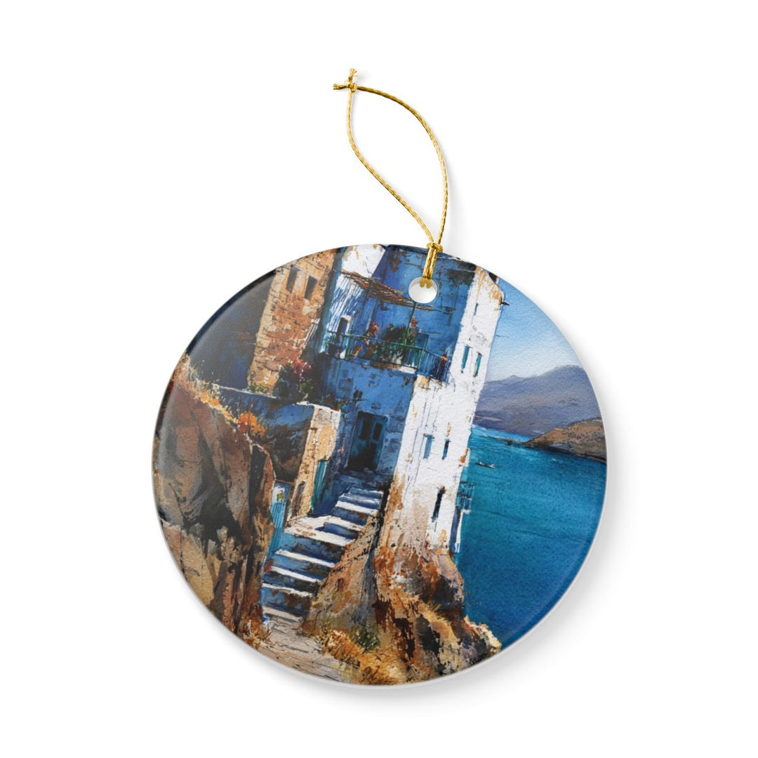 Patmos Ornament: Unique Patmos Souvenir, Patmos Xmas Decor, and Authentic Patmos Gift
