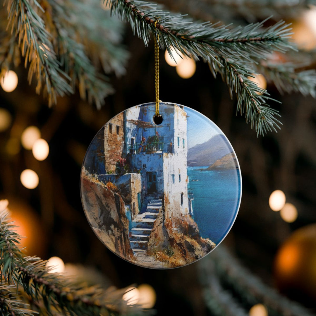 Patmos Ornament: Unique Patmos Souvenir, Patmos Xmas Decor, and Authentic Patmos Gift