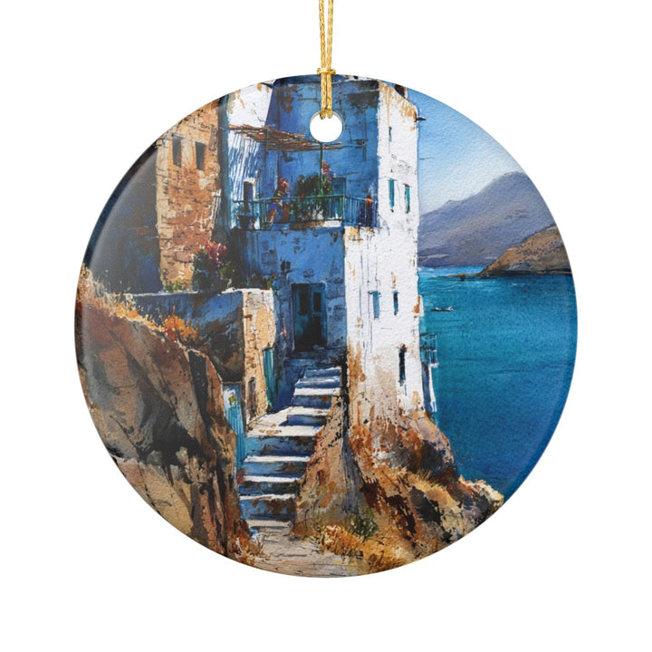 Patmos Ornament: Unique Patmos Souvenir, Patmos Xmas Decor, and Authentic Patmos Gift