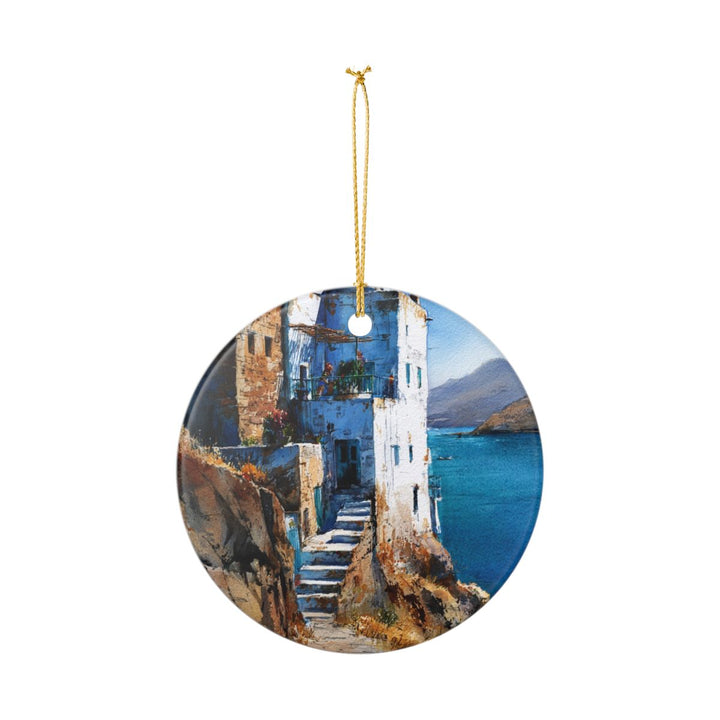 Patmos Ornament: Unique Patmos Souvenir, Patmos Xmas Decor, and Authentic Patmos Gift