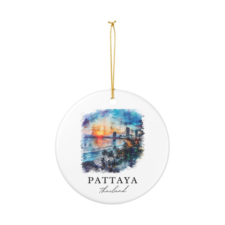 Pattaya Thailand Ornament: Unique Pattaya Souvenir, Pattaya Thailand Xmas Decor, and Authentic Pattaya Gift