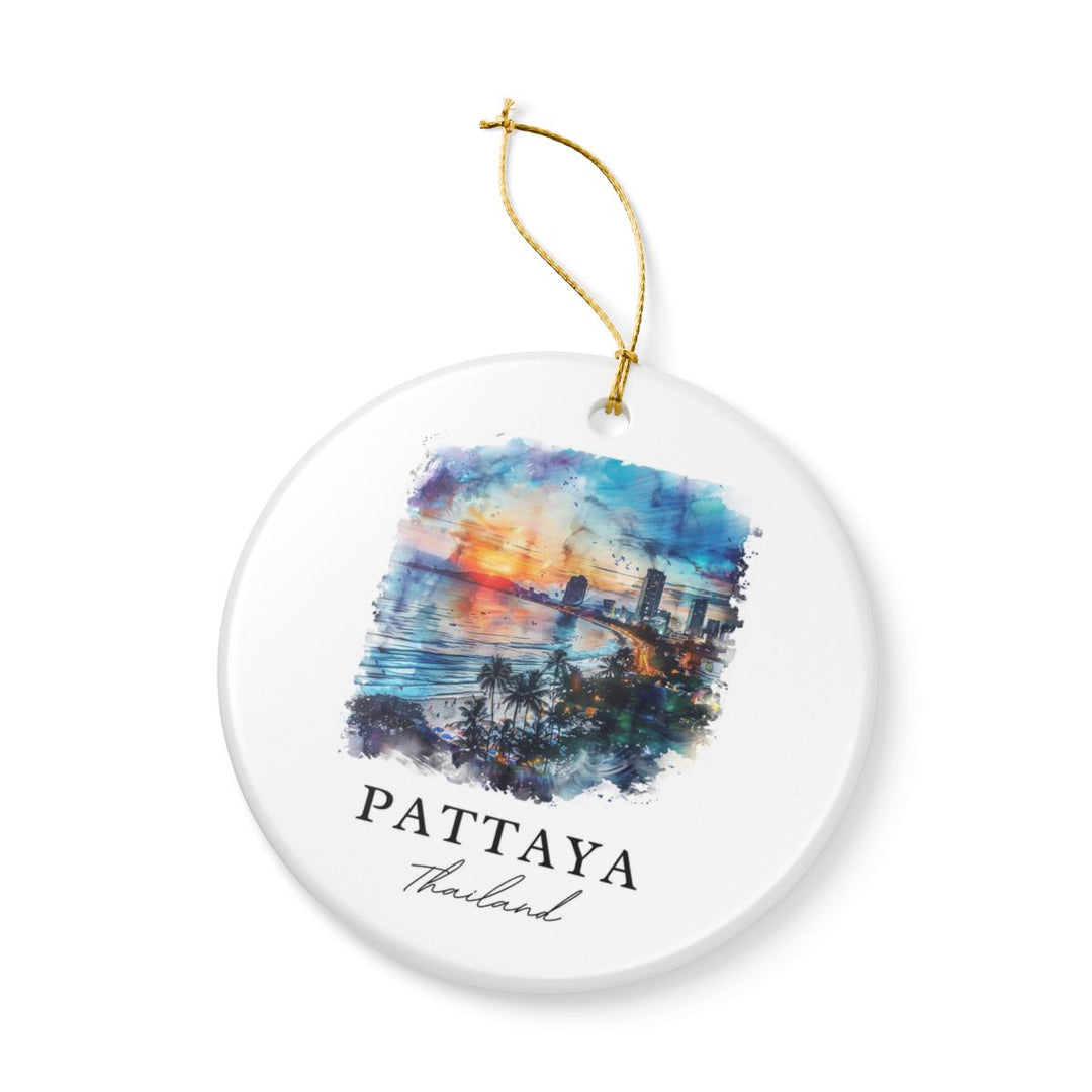 Pattaya Thailand Ornament: Unique Pattaya Souvenir, Pattaya Thailand Xmas Decor, and Authentic Pattaya Gift