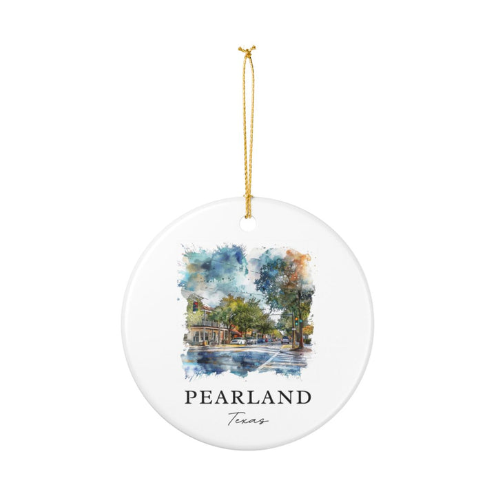 Pearland Texas Ornament: Unique Pearland Texas Souvenir, Pearland Texas Xmas Decor, and Authentic Pearland Texas Gift