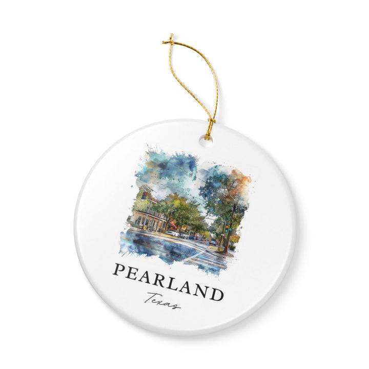 Pearland Texas Ornament: Unique Pearland Texas Souvenir, Pearland Texas Xmas Decor, and Authentic Pearland Texas Gift