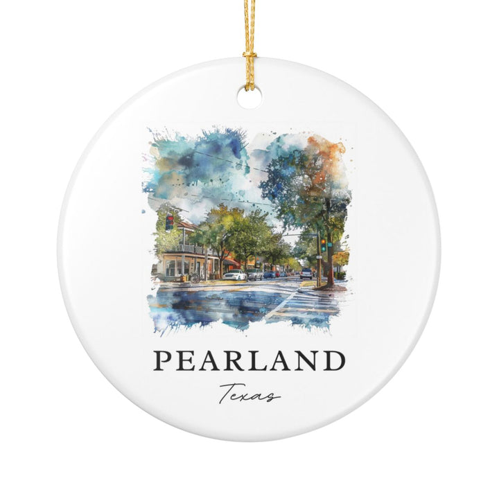 Pearland Texas Ornament: Unique Pearland Texas Souvenir, Pearland Texas Xmas Decor, and Authentic Pearland Texas Gift