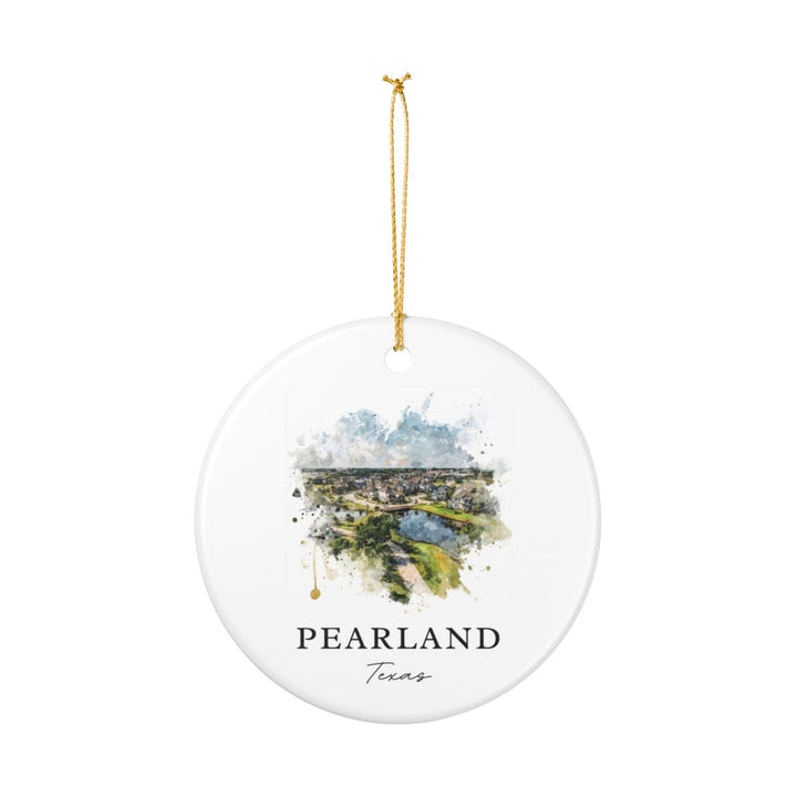 Pearland Texas Ornament: Unique Pearland Souvenir, Pearland Texas Xmas Decor, and Authentic Pearland Gift