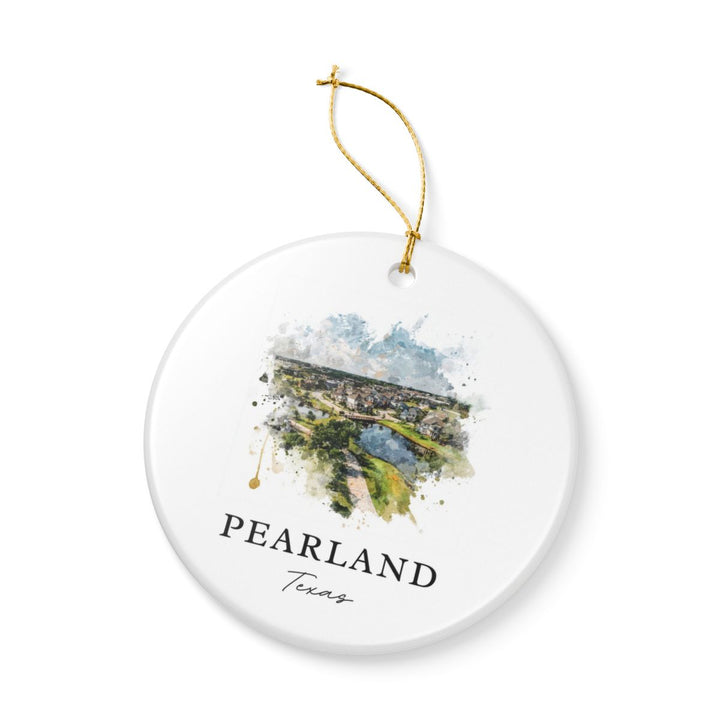 Pearland Texas Ornament: Unique Pearland Souvenir, Pearland Texas Xmas Decor, and Authentic Pearland Gift