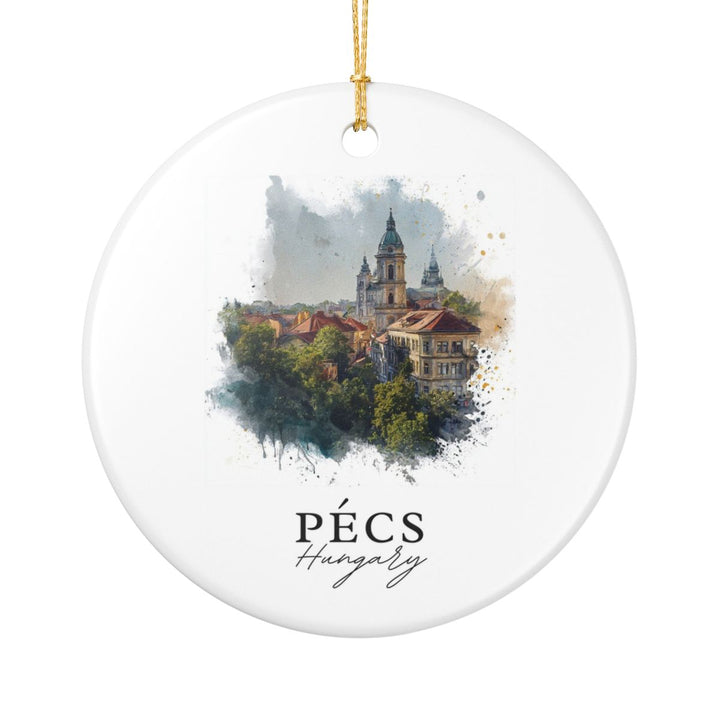 Pecs Hungary Ornament: Unique Pecs Souvenir, Pecs Hungary Xmas Decor, and Authentic Pecs Gift