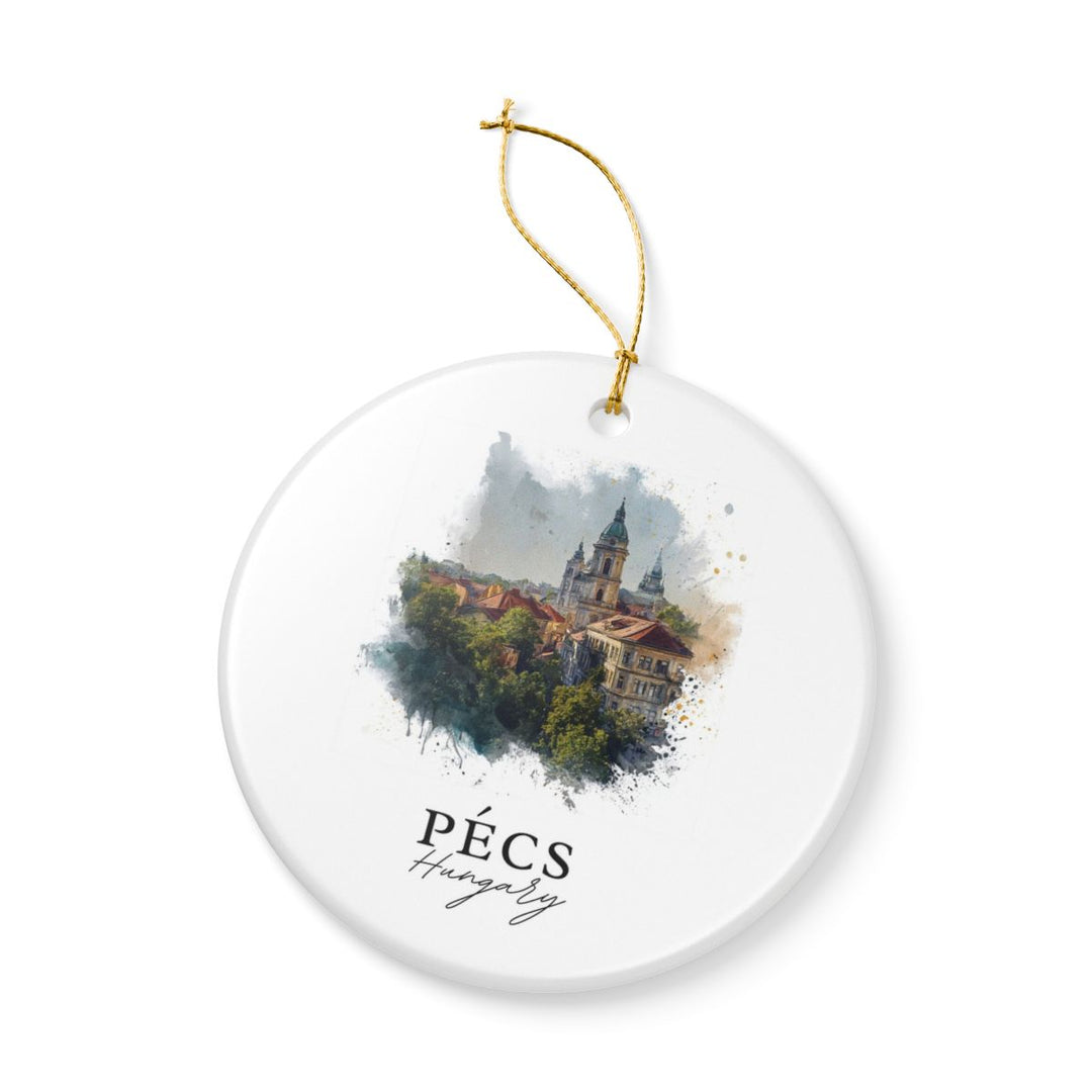 Pecs Hungary Ornament: Unique Pecs Souvenir, Pecs Hungary Xmas Decor, and Authentic Pecs Gift