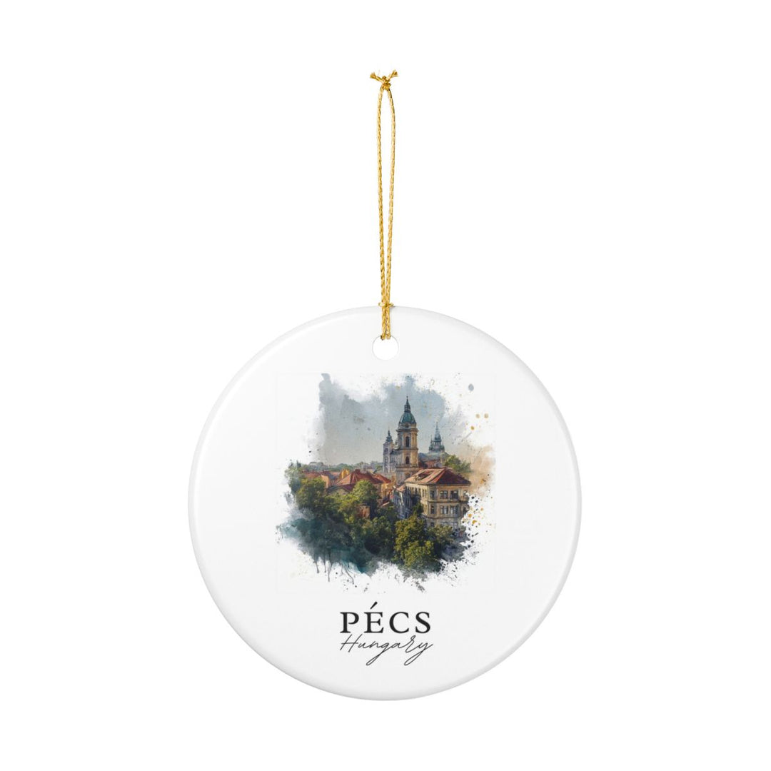 Pecs Hungary Ornament: Unique Pecs Souvenir, Pecs Hungary Xmas Decor, and Authentic Pecs Gift