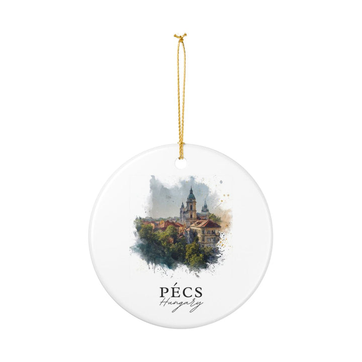 Pecs Hungary Ornament: Unique Pecs Souvenir, Pecs Hungary Xmas Decor, and Authentic Pecs Gift