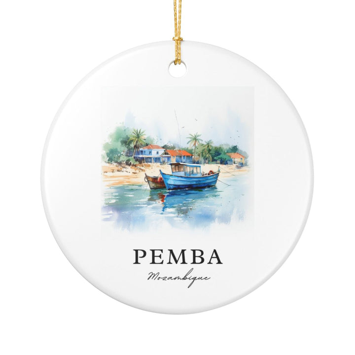 Pemba Mozambique Ornament: Unique Pemba Mozambique Souvenir, Pemba Mozambique Xmas Decor, and Authentic Pemba Mozambique Gift