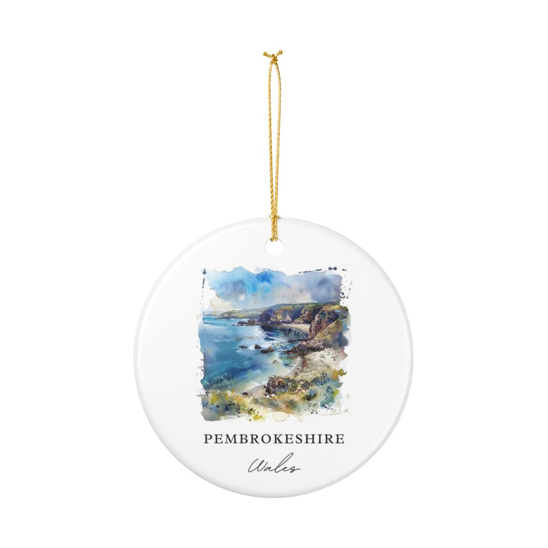 Pembrokeshire Ornament: Unique Pembrokeshire Souvenir, Pembrokeshire Xmas Decor, and Authentic Pembrokeshire Gift